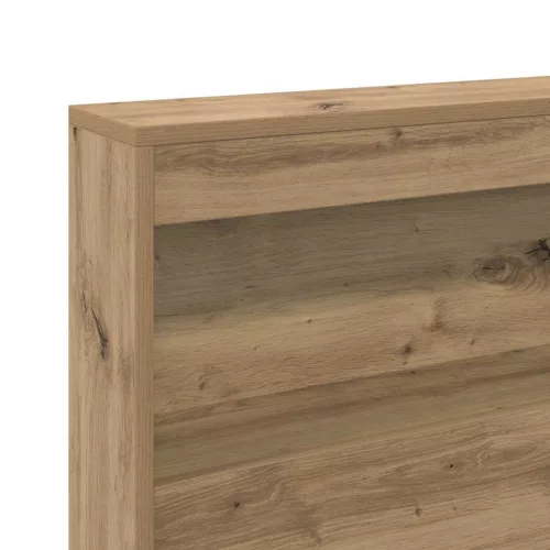  Tároló fejtámla polcokkal tárolóval Artisan tölgy 90 cm Faanyag