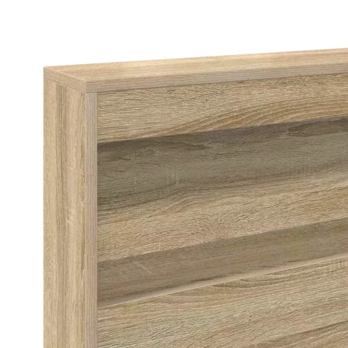  Tároló fejtámla polcokkal tárolóval Sonoma tölgy 135 cm Faanyag