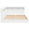 Ágypolc polcokkal fejtámlával tárolóval 2 pcs Fehér 140 x 200 cm Faanyag
