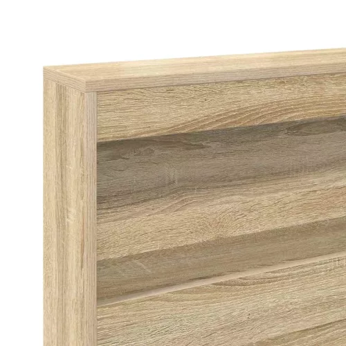  Könyvespolcos Ágy fejtámlával Sonoma tölgy 75 x 190 cm Faanyag