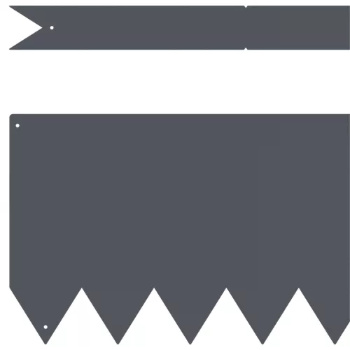  Kerti Szegélyek 50 db Antracit 100x0,5x20 cm Acél