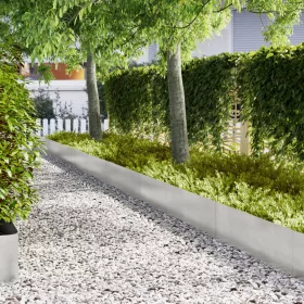  Fűkerítések 30 db 100x0,5x30 cm Rozsdamentes acél