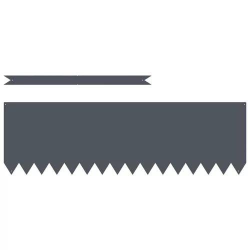  Fűszegélyezés 50 pcs Antracit 100 x 0.05 x 20 cm