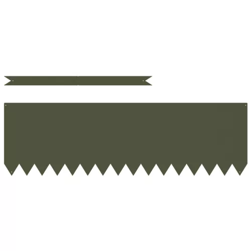  Fűszegélyezők 50 db Olívazöld 100x0,5x30 cm Acél