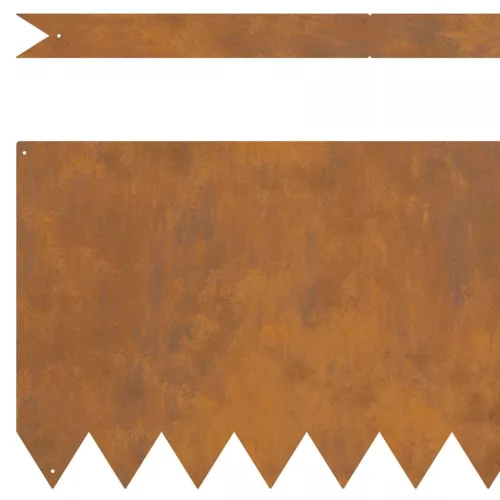  Fűszegélyezés 50 pcs Barna 100 x 0.05 x 20 cm Időjárásálló acél