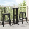  3 részes kert bár szett fekete HDPE