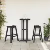  3 részes kert bár szett fekete HDPE