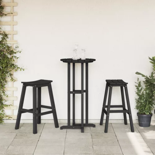  3 részes kert bár szett fekete HDPE