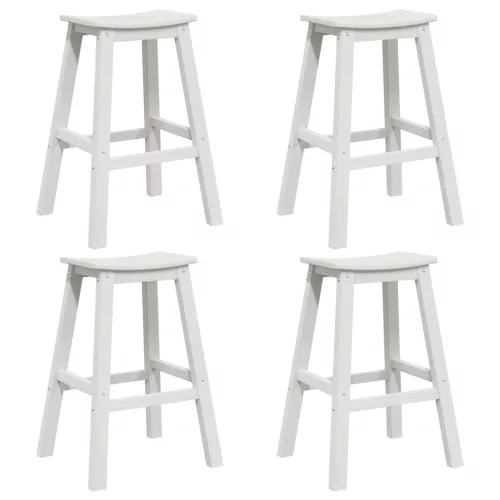  Bárszékek 6 db Fehér HDPE