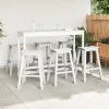  Bárszékek 9 db Fehér HDPE