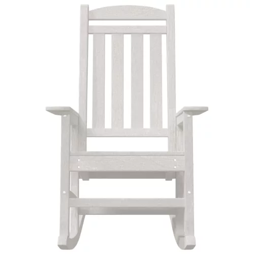  2 db-os Kertihintaszék Fehér 70x92x107.5 cm HDPE