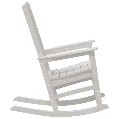  2 db-os Kertihintaszék Fehér 70x92x107.5 cm HDPE