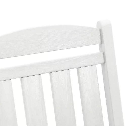  2 db-os Kertihintaszék Fehér 70x92x107.5 cm HDPE