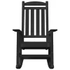  kertihintaszék 2 db Fekete 70x92x107.5 cm HDPE
