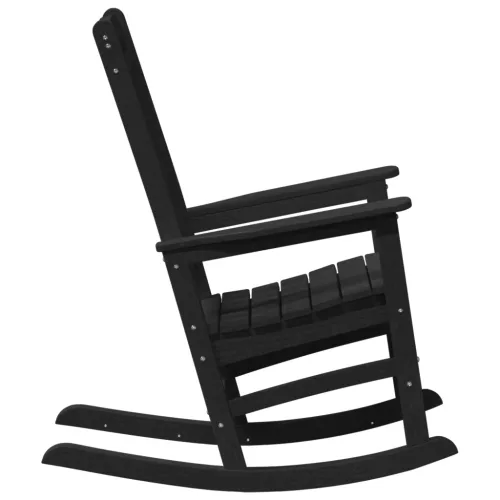  kertihintaszék 2 db Fekete 70x92x107.5 cm HDPE