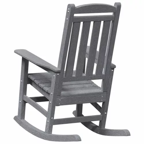  Hintaszék 2 pcs Világosszürke 92 x 70 x 108 cm Polietilén