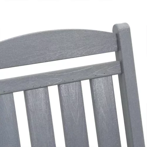  Hintaszék 2 pcs Világosszürke 92 x 70 x 108 cm Polietilén