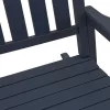  3 Darabos Kert Lounge Szett Tengerészkék HDPE