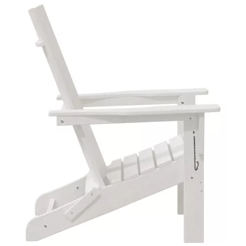  Összecsukható Adirondack székek 2 db Fehér 74.5x80.5x90 cm HDPE