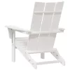  Összecsukható Adirondack székek 2 db Fehér 74.5x80.5x90 cm HDPE