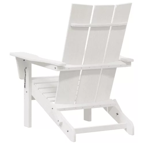  Összecsukható Adirondack székek 2 db Fehér 74.5x80.5x90 cm HDPE