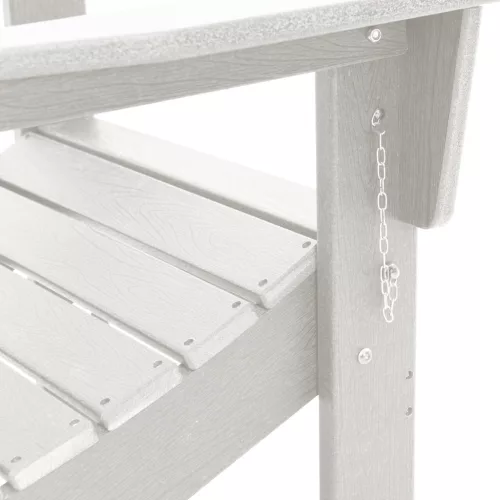  Összecsukható Adirondack székek 2 db Fehér 74.5x80.5x90 cm HDPE