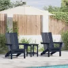  Összecsukható Adirondack Székek 2 db Tengerészkék 74.5x80.5x90 cm HDPE