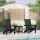  Összecsukható Adirondack székek 2 db Fekete 74.5x80.5x90 cm HDPE