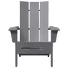  Összecsukható Adirondack szék 2 db Világosszürke 74.5x80.5x90 cm HDPE
