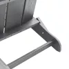  Összecsukható Adirondack szék 2 db Világosszürke 74.5x80.5x90 cm HDPE