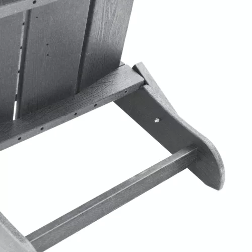  Összecsukható Adirondack szék 2 db Világosszürke 74.5x80.5x90 cm HDPE