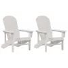  Adirondack Székek 2 db Fehér 74x82x90 cm HDPE