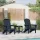  Adirondack székek 2 db Tengerészkék 74x82x90 cm HDPE