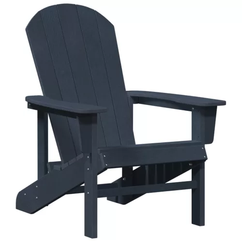  Adirondack székek 2 db Tengerészkék 74x82x90 cm HDPE