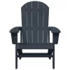  Adirondack székek 2 db Tengerészkék 74x82x90 cm HDPE