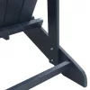  Adirondack székek 2 db Tengerészkék 74x82x90 cm HDPE