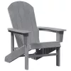  Adirondack székek 2 db Világosszürke 74x82x90 cm HDPE