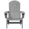  Adirondack székek 2 db Világosszürke 74x82x90 cm HDPE