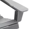  Adirondack székek 2 db Világosszürke 74x82x90 cm HDPE