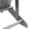  Adirondack székek 2 db Világosszürke 74x82x90 cm HDPE