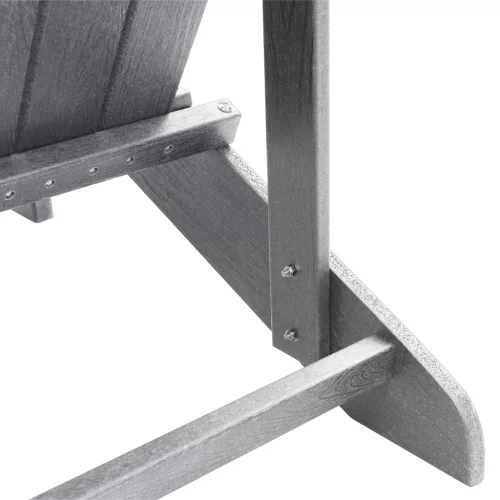  Adirondack székek 2 db Világosszürke 74x82x90 cm HDPE
