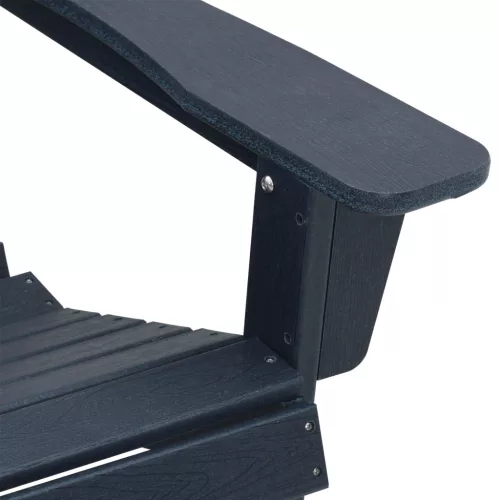  3 Részes Kerti Lounge Készlet Tengerészkék HDPE
