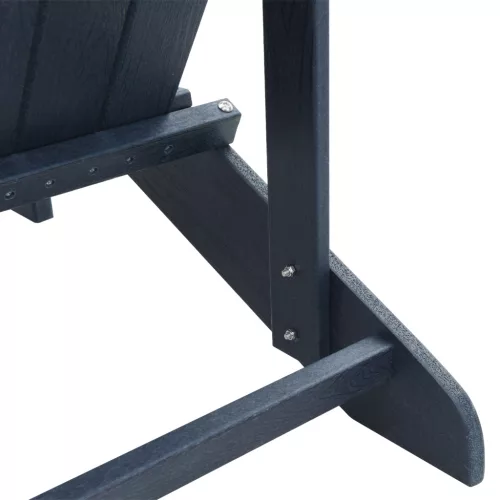  3 Részes Kerti Lounge Készlet Tengerészkék HDPE