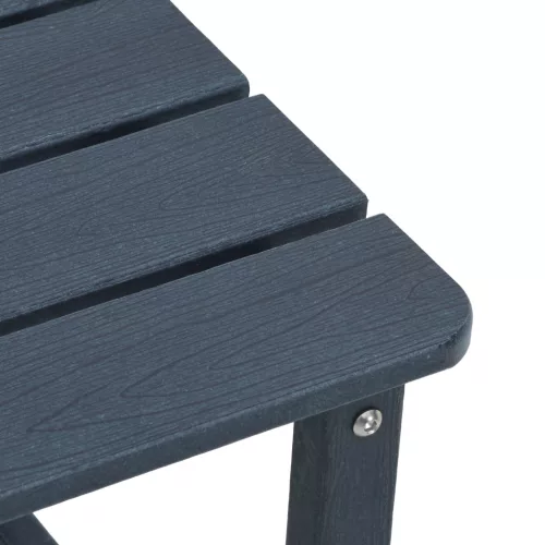  3 Részes Kerti Lounge Készlet Tengerészkék HDPE