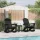  Adirondack hintás székek 2 pcs Fekete 73.5 x 92 x 90 cm HDPE