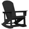  Adirondack hintás székek 2 pcs Fekete 73.5 x 92 x 90 cm HDPE