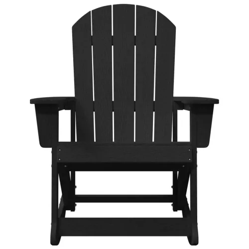  Adirondack hintás székek 2 pcs Fekete 73.5 x 92 x 90 cm HDPE