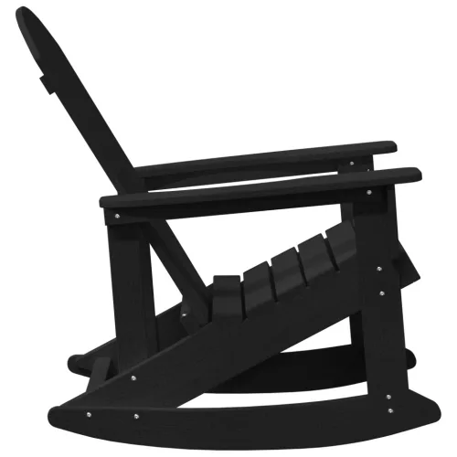  Adirondack hintás székek 2 pcs Fekete 73.5 x 92 x 90 cm HDPE