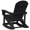  Adirondack hintás székek 2 pcs Fekete 73.5 x 92 x 90 cm HDPE