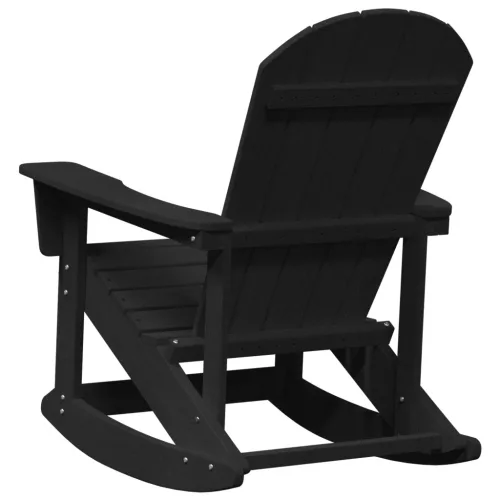  Adirondack hintás székek 2 pcs Fekete 73.5 x 92 x 90 cm HDPE